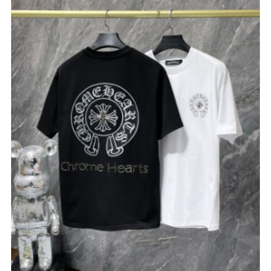 Chrome Hearts Rhinestone Logo Horseshoe Tee